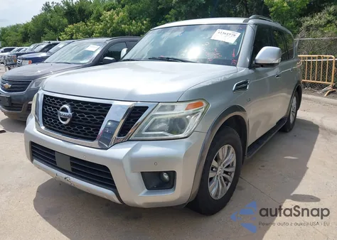 2017 Nissan Armada Sv из США, поврежденный, VIN JN8AY2NC4H9505935